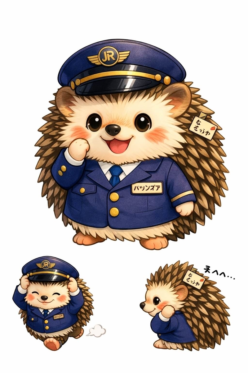 Suica新キャラハリネズミ