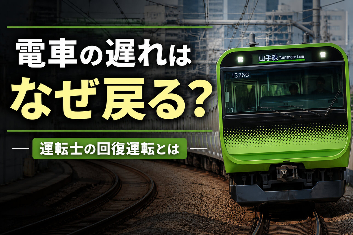電車の遅れが戻る理由、回復運転とは?