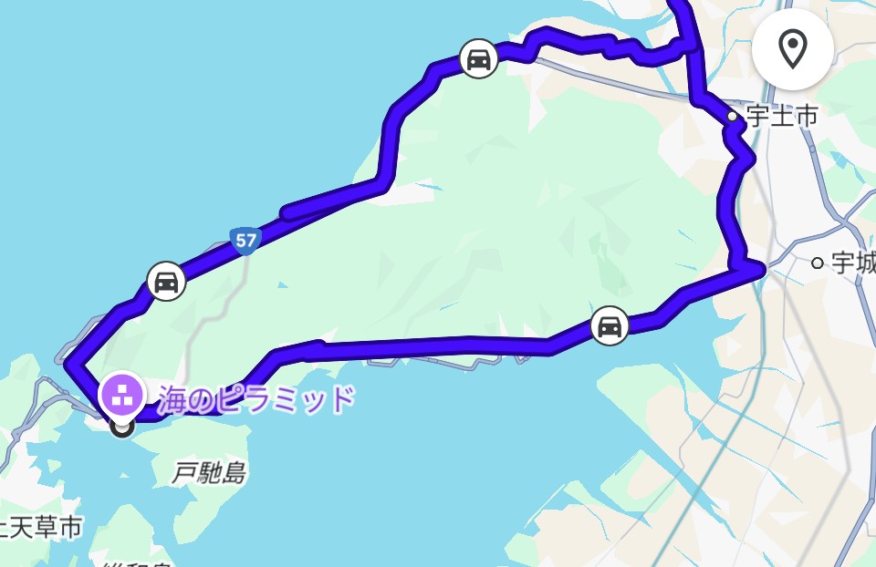 熊本県の宇土半島一周ドライブと三角港のピラミッド - 旧車CBR250FとNDロードスターで九州うろうろ