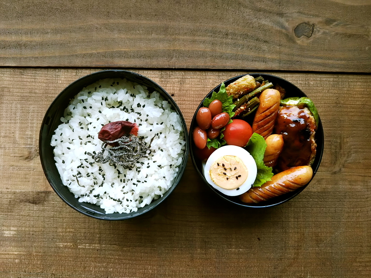 ピーマンの肉詰め弁当 ニックさんのお弁当