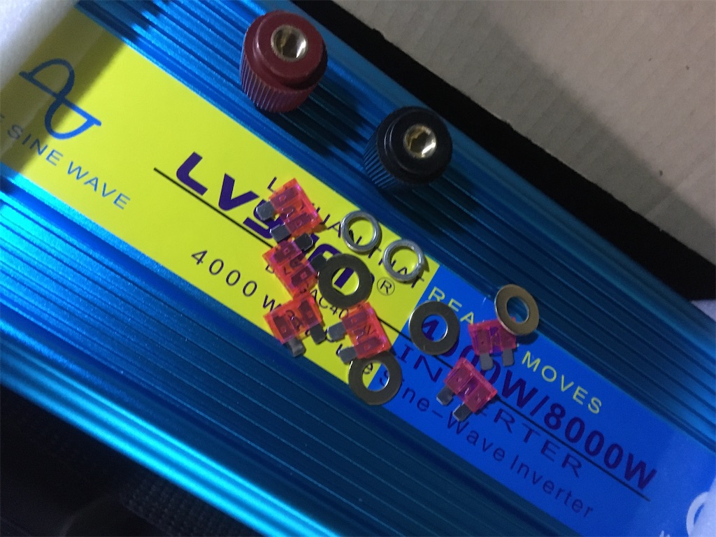 ドライヤーを12v車載インバーターで動かしてみた Lvyuan リョクエン 4000w 青空に桜
