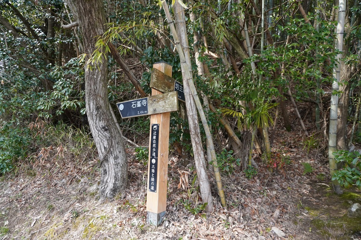 太陽と緑の道」の道標、看板、標識たち - 山ヤ再開