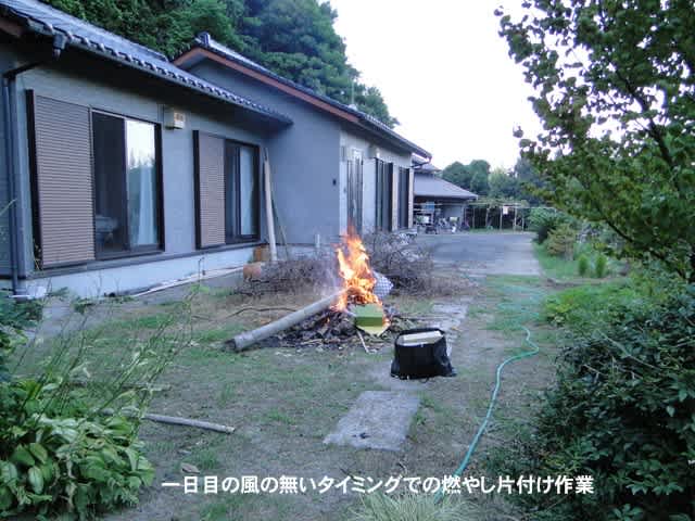 久しぶりに枯れ枝燃やしです。
庭にたんまりと燃やす物が貯まっています。
