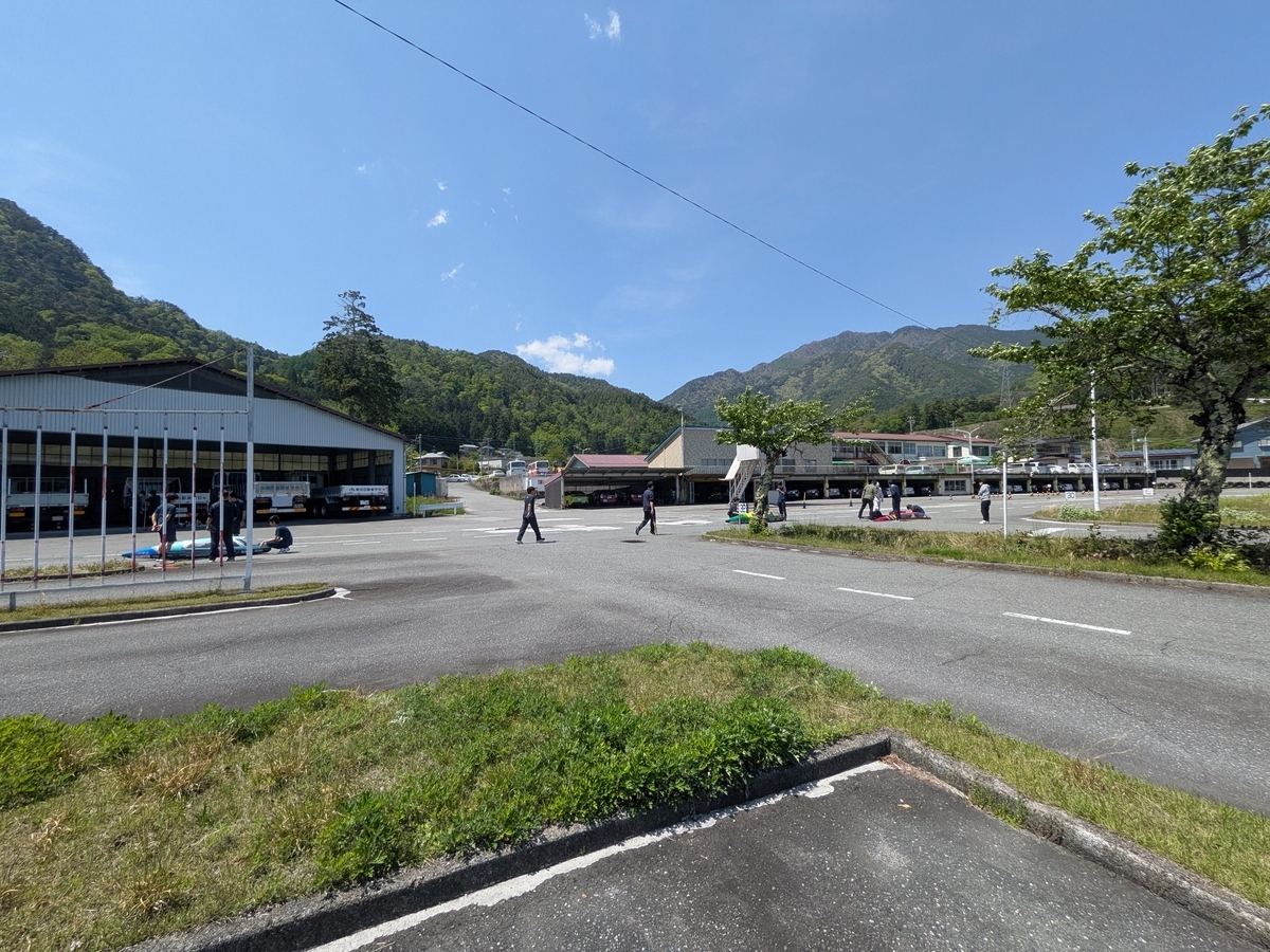 練習走行後の飯田自動車学校の全体俯瞰図