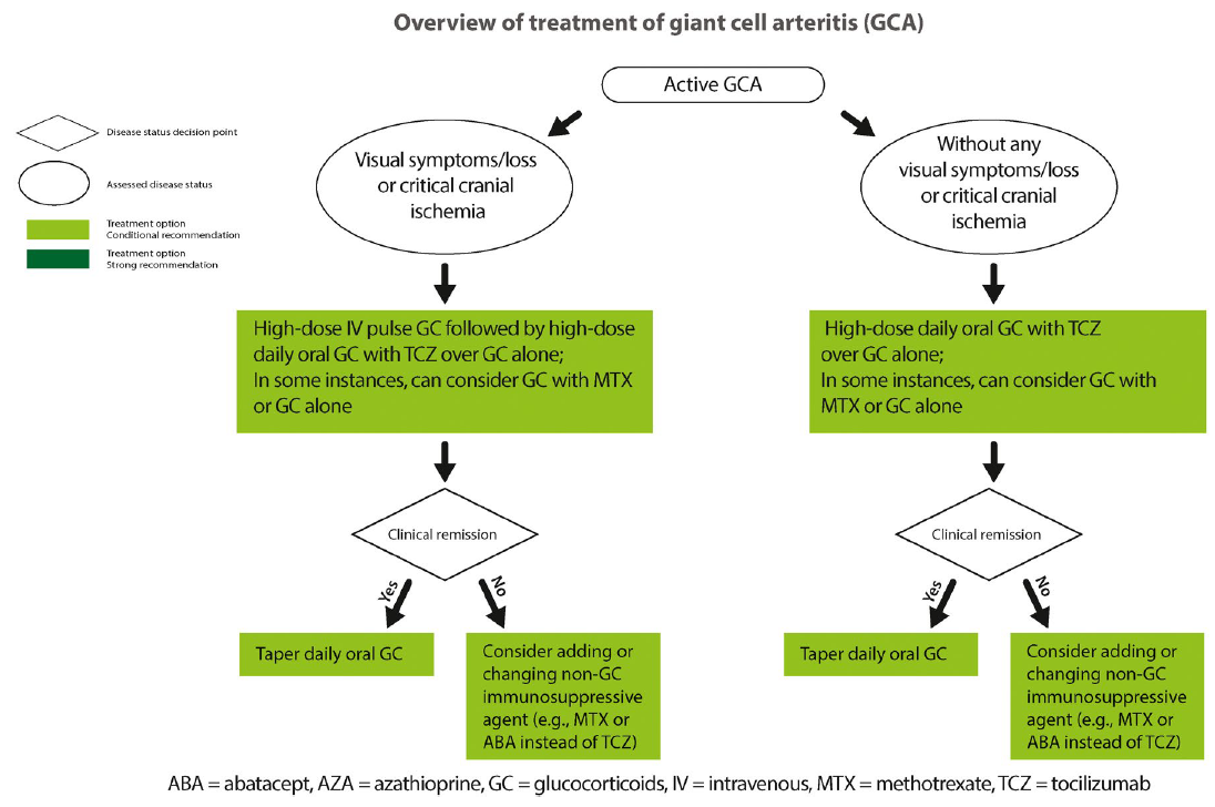 2021 ACR/vasculitis foundation ガイドライン for GCA & TAK (GCA version