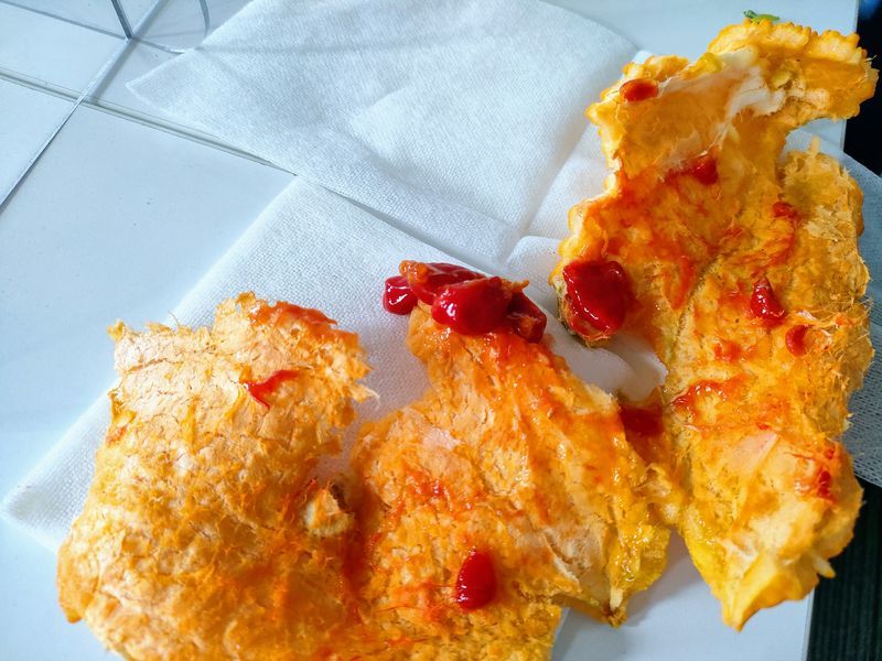 完熟になった黄色いゴーヤを食べる おじ語り