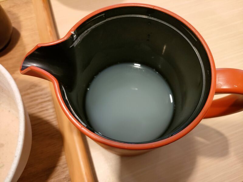 夢庵　そば湯