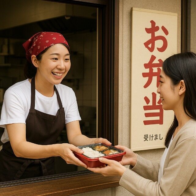 弁当受け渡し
