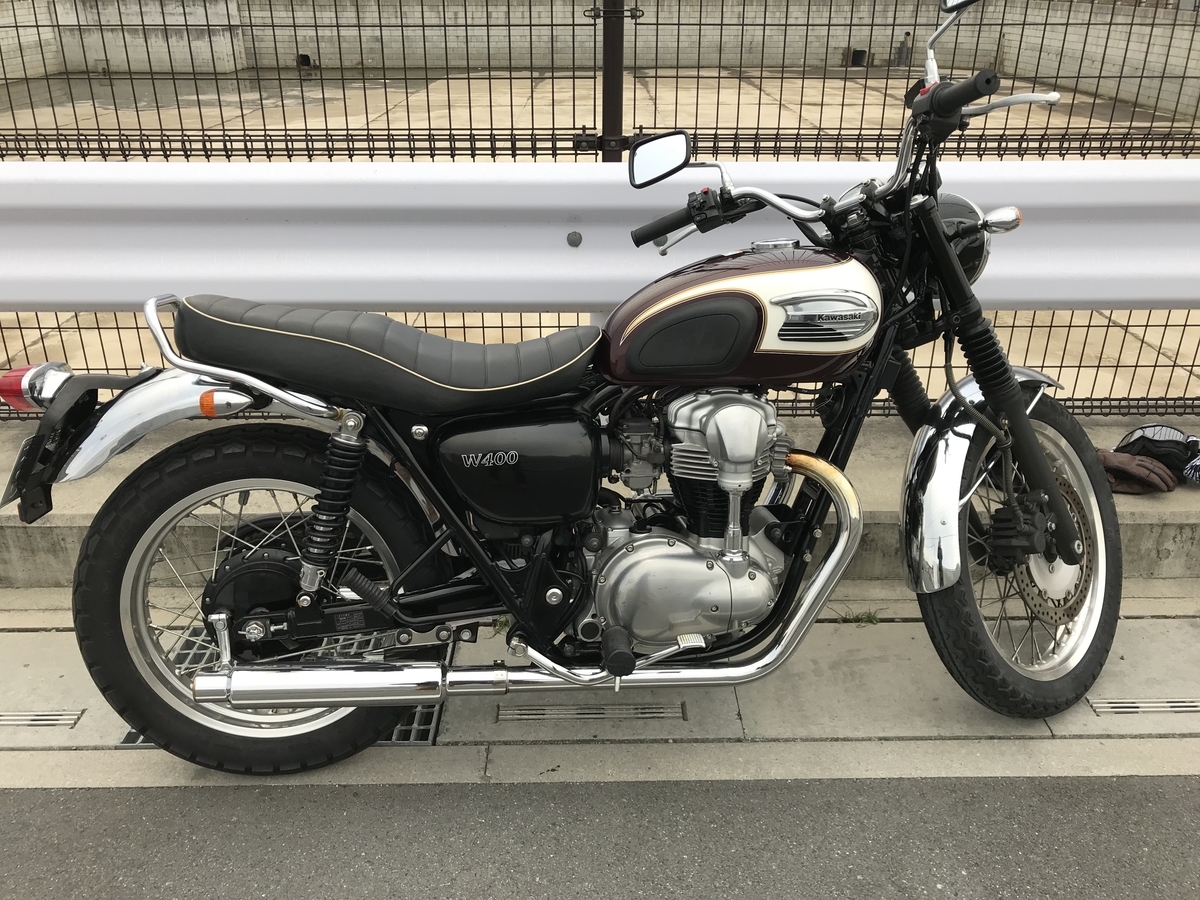 Kawasaki W400 マフラー交換！ - おじさんの休日日記