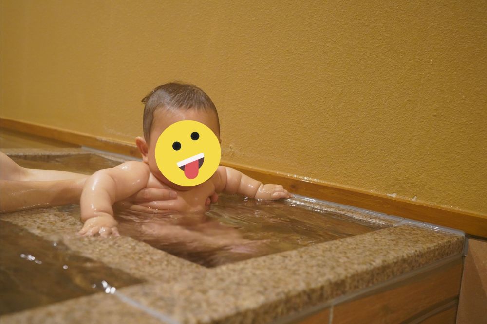 赤ちゃんと一緒に入浴