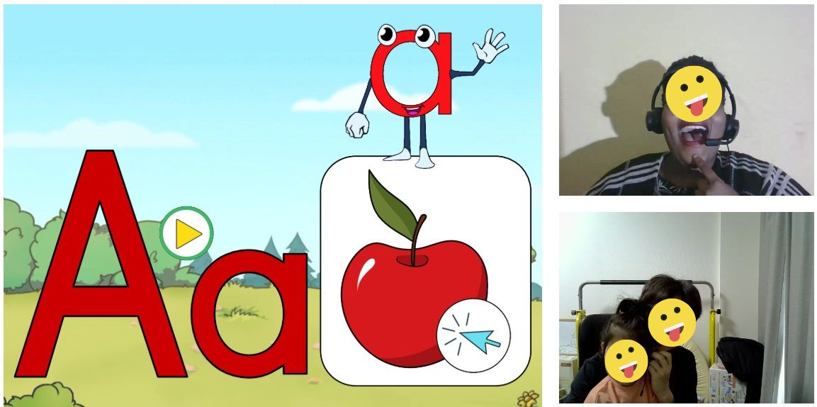 「a」と「apple」の発音練習