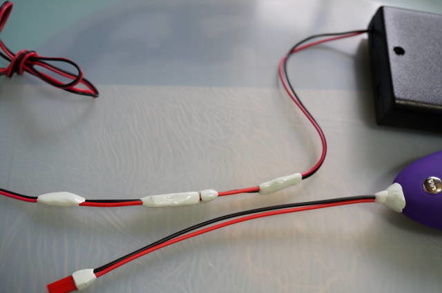 A closer view of the detachable electrical connections discussed that week.