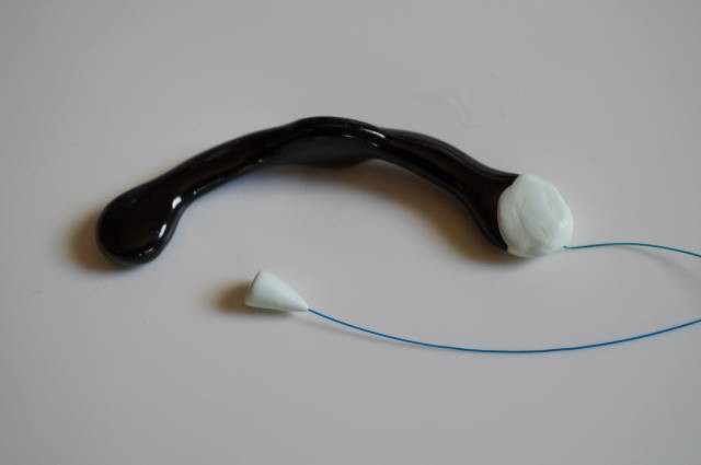 The extended-neck twist design introduced in the December diary entry.