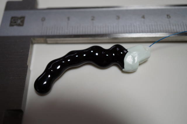 Requested horn modification with rubber coating at a gentler angle