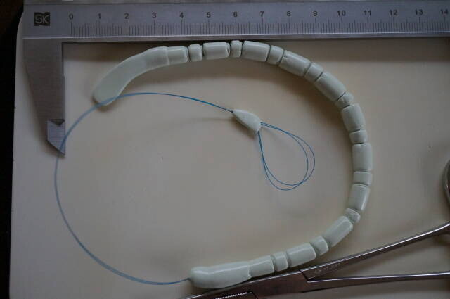 軟骨加工を加えた2線有関節ブジーの写真
