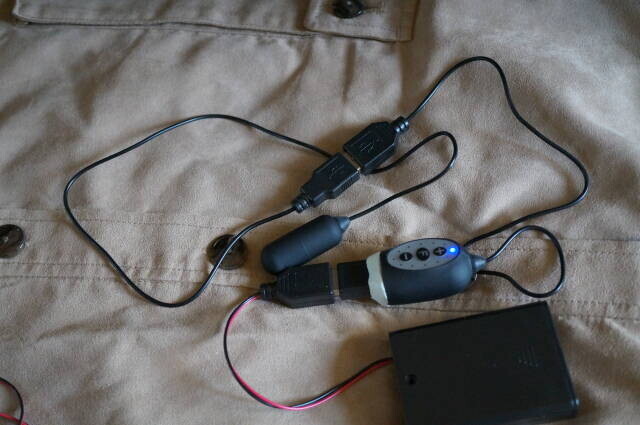 Battery box, controller, and external motor in the April system.