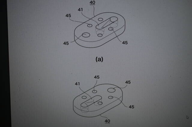 The maker's drawing of the mesh stopper included in this application.