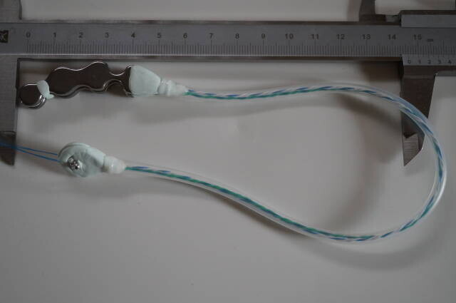 シリコナイロ撚りケーブルステンレスツイン電極