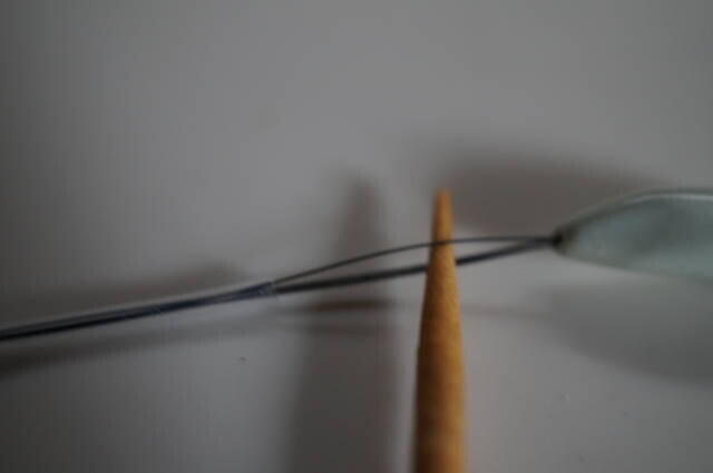 Nitinol thread inside and nylon outside the connected assembly