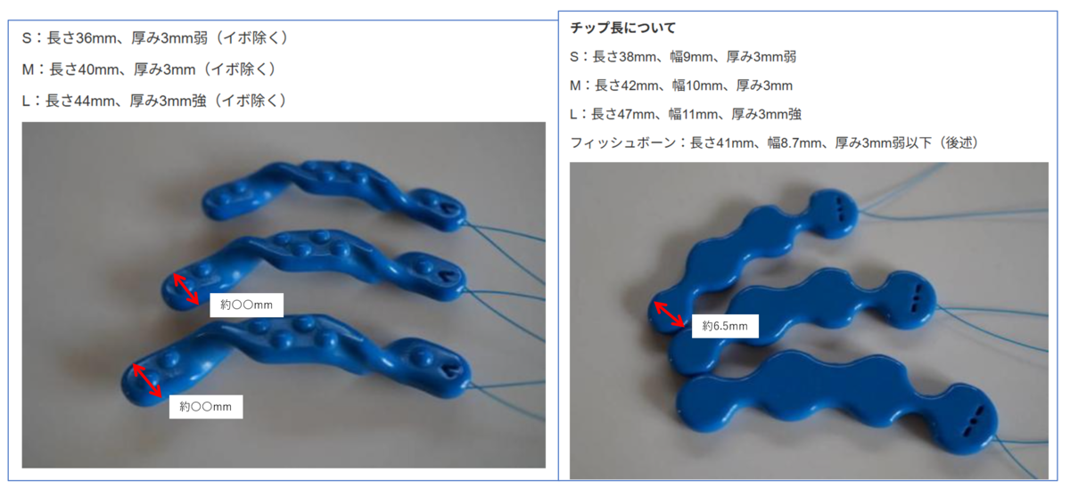計測いたしました ゾロS ゾロM ゾロLなど