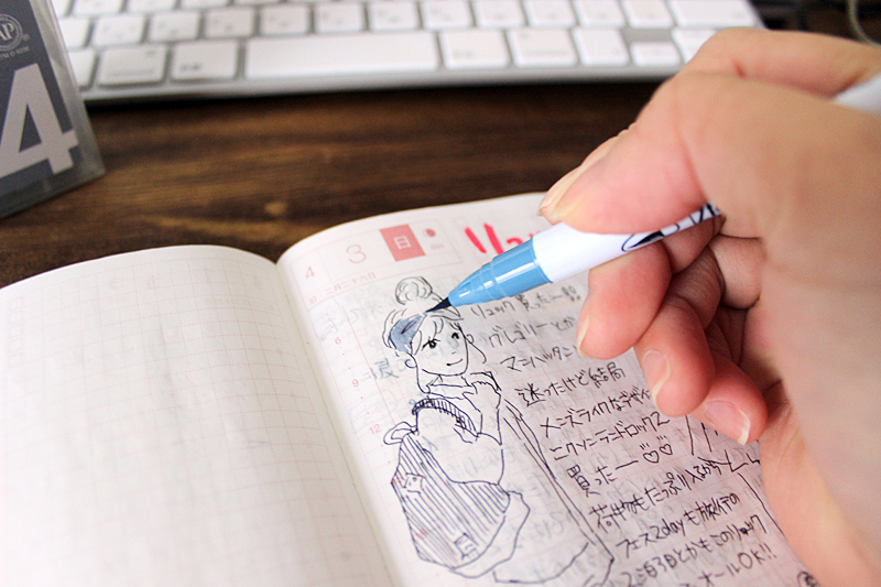 ほぼ日手帳のかわいい書き方、使い方 ほぼ日手帳のかわいい書き方、使い方