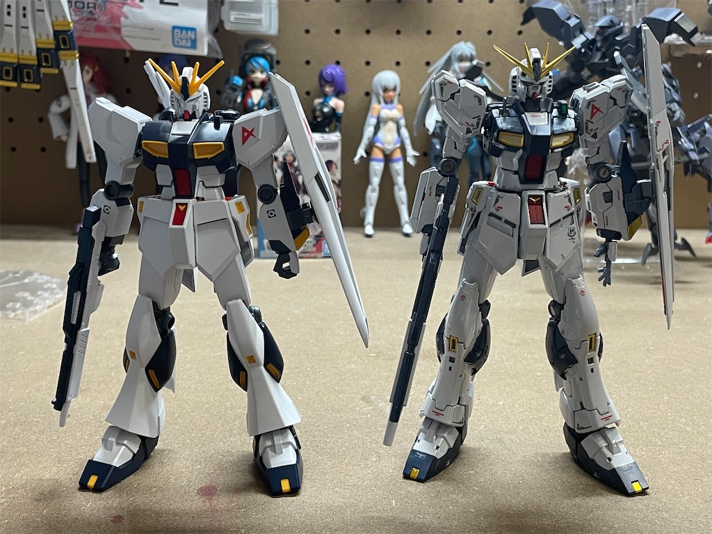 EG νガンダムセット EG νガンダム レビュー : おもちゃの巣（玩具レビュー）