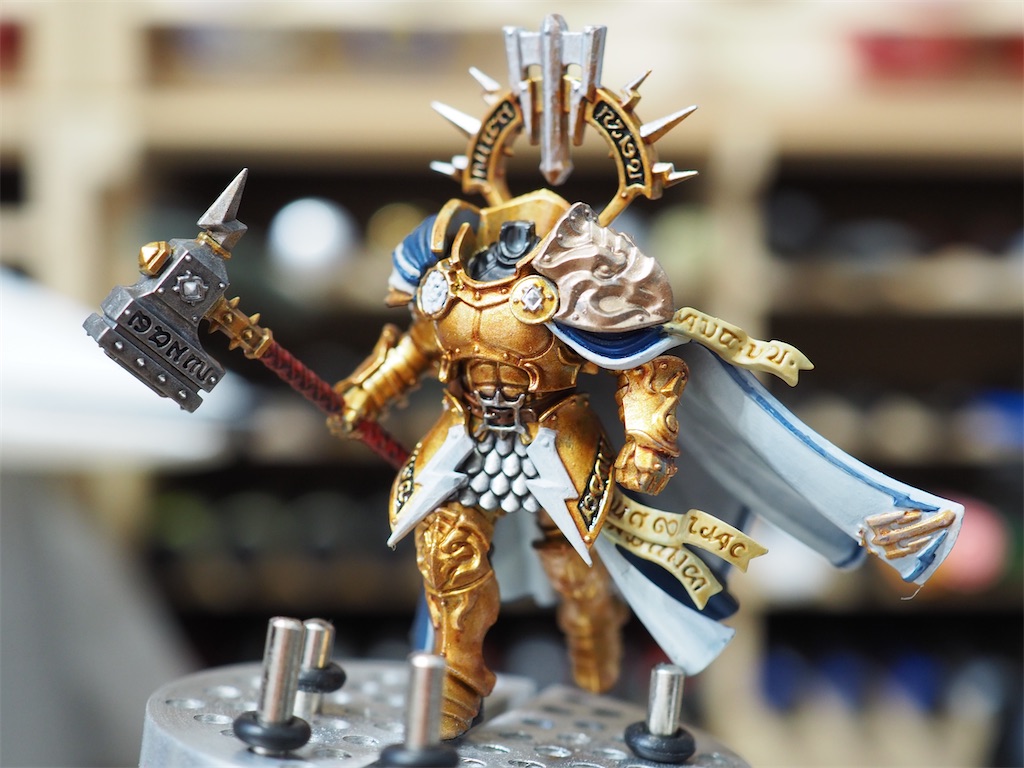 ウォーハンマー　コルヴスカバル　塗装完成品 塗装日記】金ピカ鎧の司令官 バスティアン・カルサロスをいつか