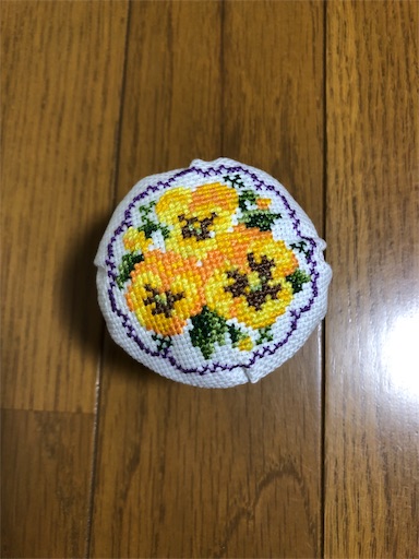 娘の手芸 クロスステッチの小物入れ 完成 そよ子の頭の中 娘の手芸 クロスステッチの小物入れ 完成 そよ子の頭の中
