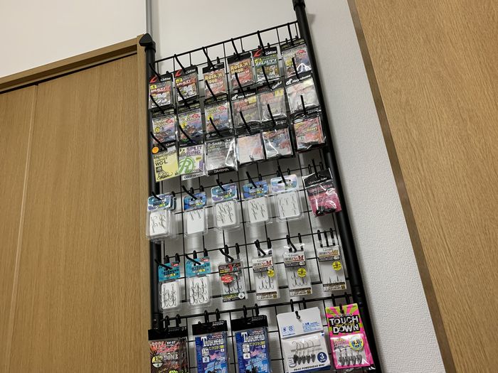 ワイヤーネットを使った釣具の整理 おかっぱりずむ