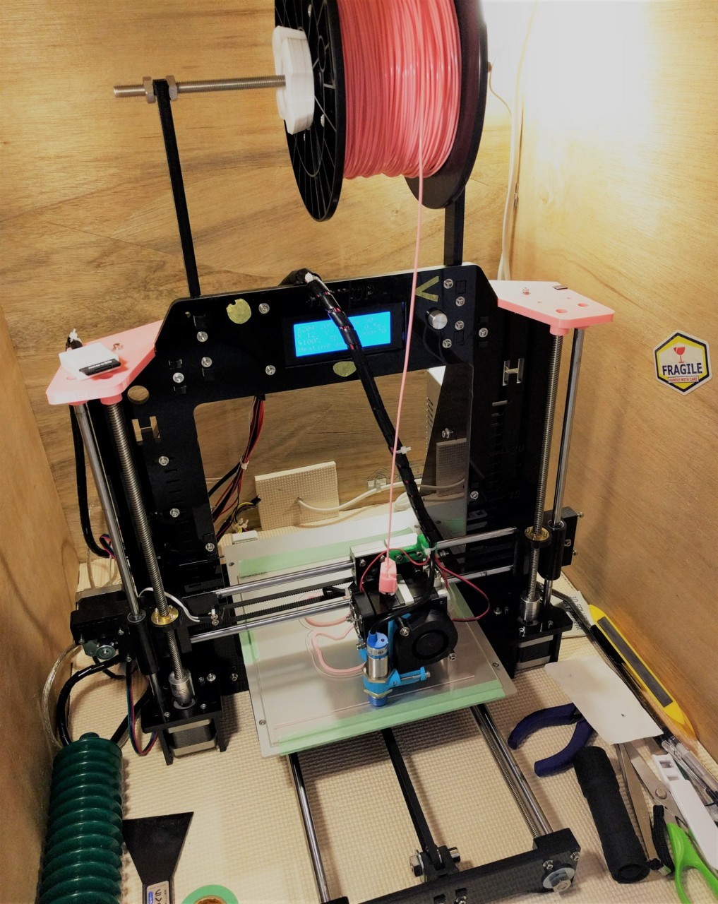 3dプリンタ Hictop 3dp 08bk Reprap に施した改造まとめ おかゆ