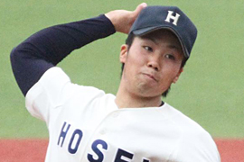 リリーフ適正の高い152キロ右腕 法政大 熊谷 拓也 大卒右腕投手 読売ジャイアンツのドラフト戦略を語る リリーフ適正の高い152キロ右腕 法政大 熊谷 拓也 大卒右腕投手 読売ジャイアンツのドラフト戦略を語る