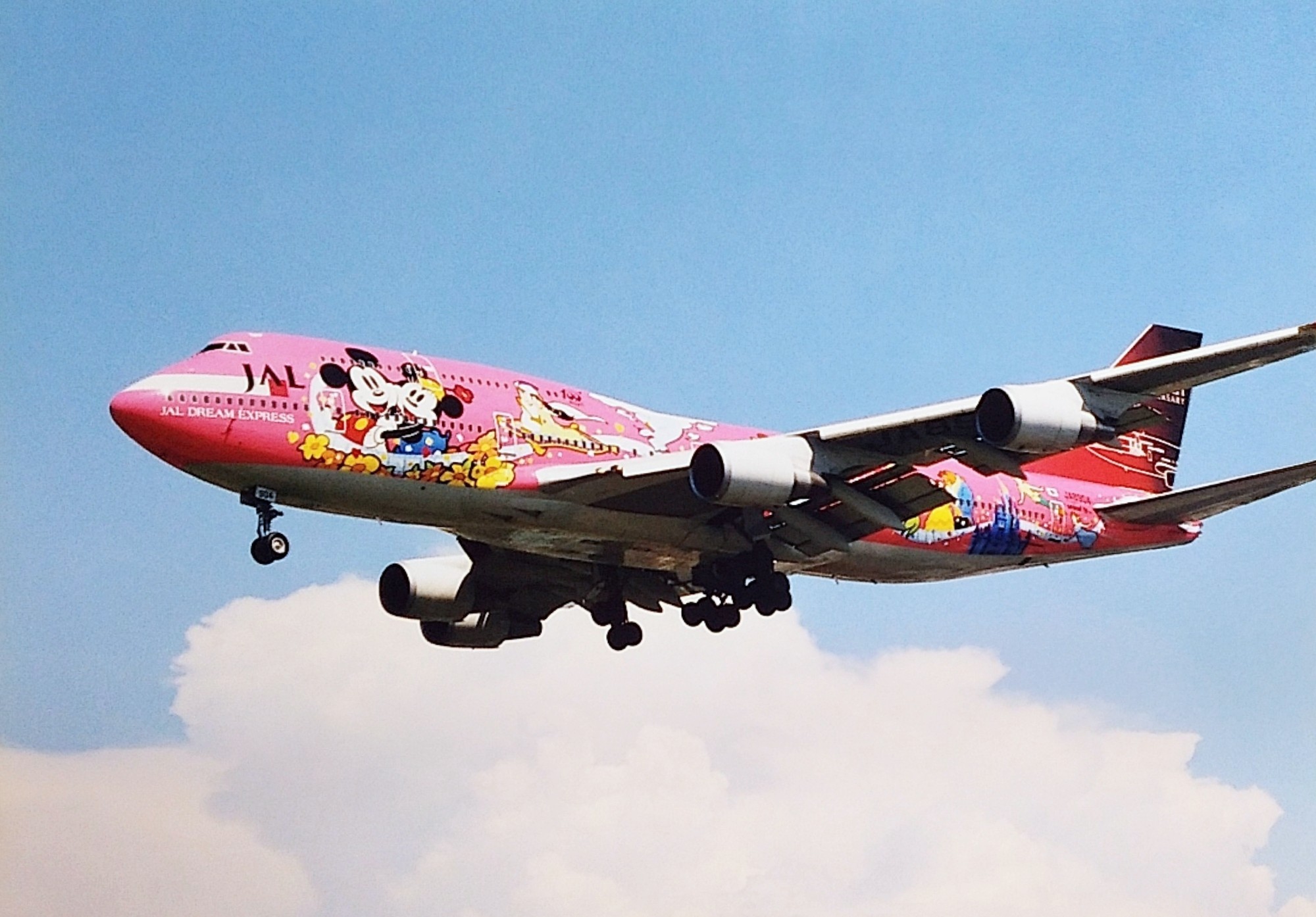 Bluebird 1/400 JAL B747 ドリームエクスプレス 1/400 JAL B747-400 ドリームエクスプレス 東京ディズニーシー号