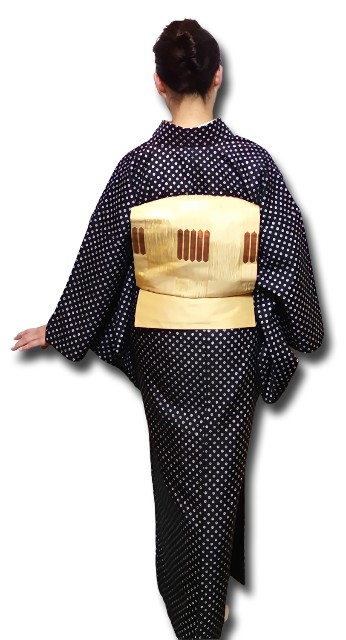 Kisste 名古屋帯 正絹 新品 九寸名古屋帯 黒 西陣織 辻梅機業店
