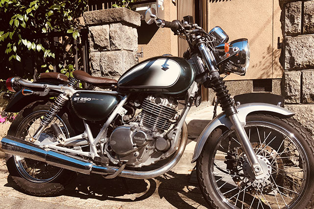 バイク】ST250にキジマのフォークブーツを取り付ける！簡単クラシック