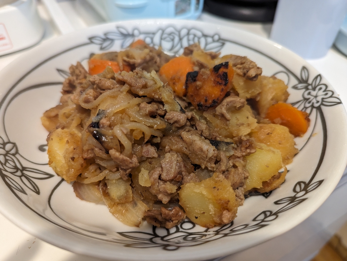 できあがった肉じゃが