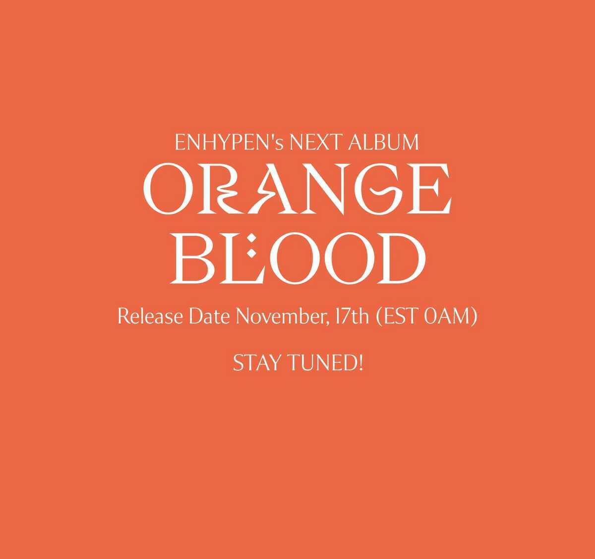 【カナルビ/アルバム全曲歌詞和訳】ORANGE BLOOD：オレンジ・ブラッド - ENHYPEN (엔하이픈)：エンハイフン(エナプ)