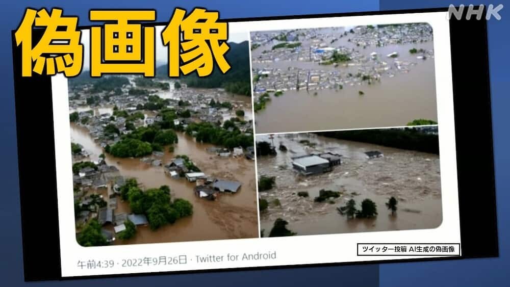 SNSでの台風情報の拡散イメージ