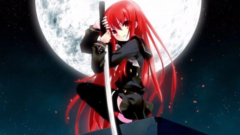 anime girls with swords comedy situation