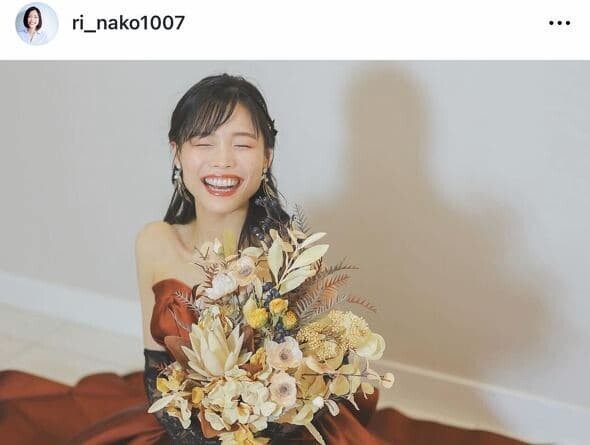 亀井理那 朝川優 結婚写真