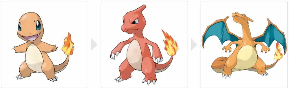 ポケモン 進化 ヒトカゲ リザードン