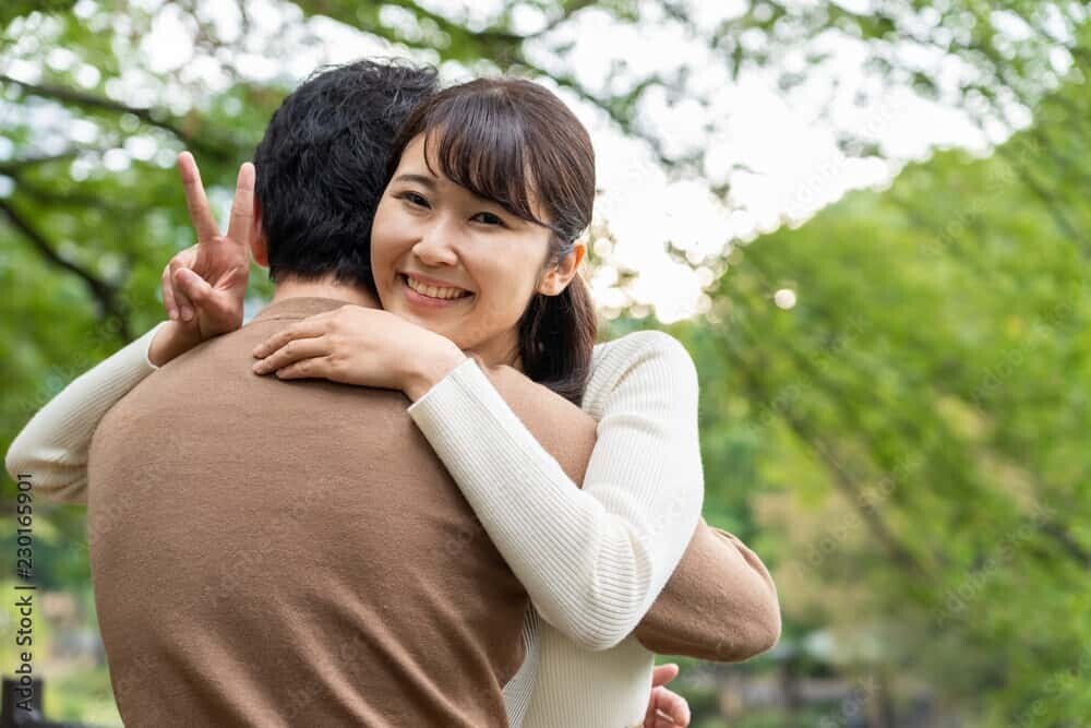 幸せそうなカップル