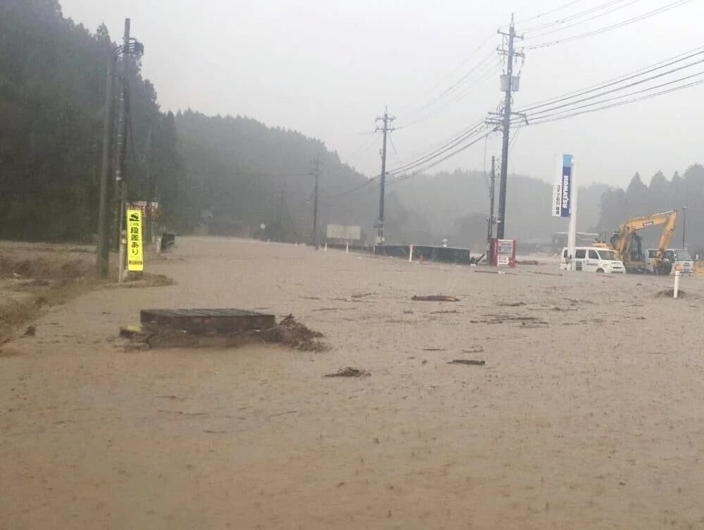 輪島市 冠水   