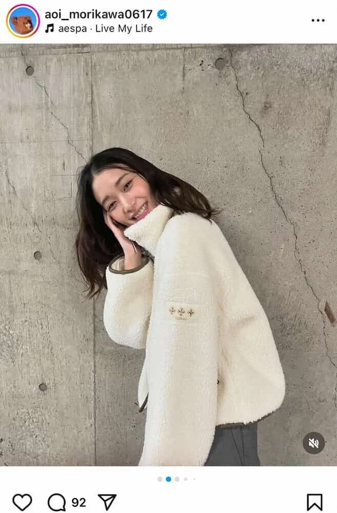 森川葵 白いアウター