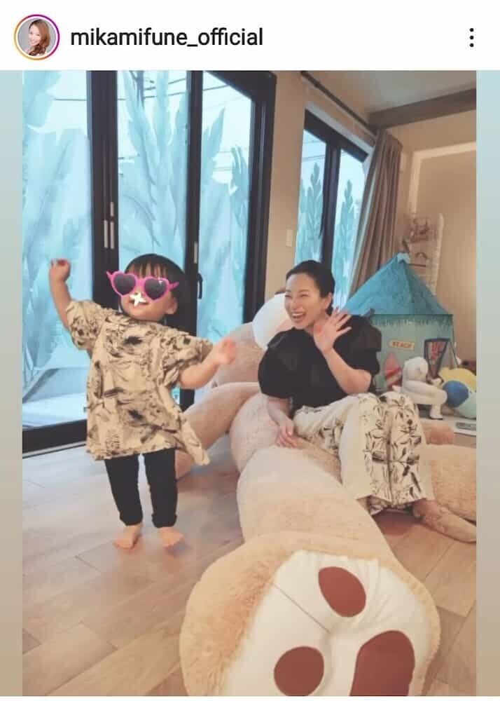 三船美佳 家族写真   