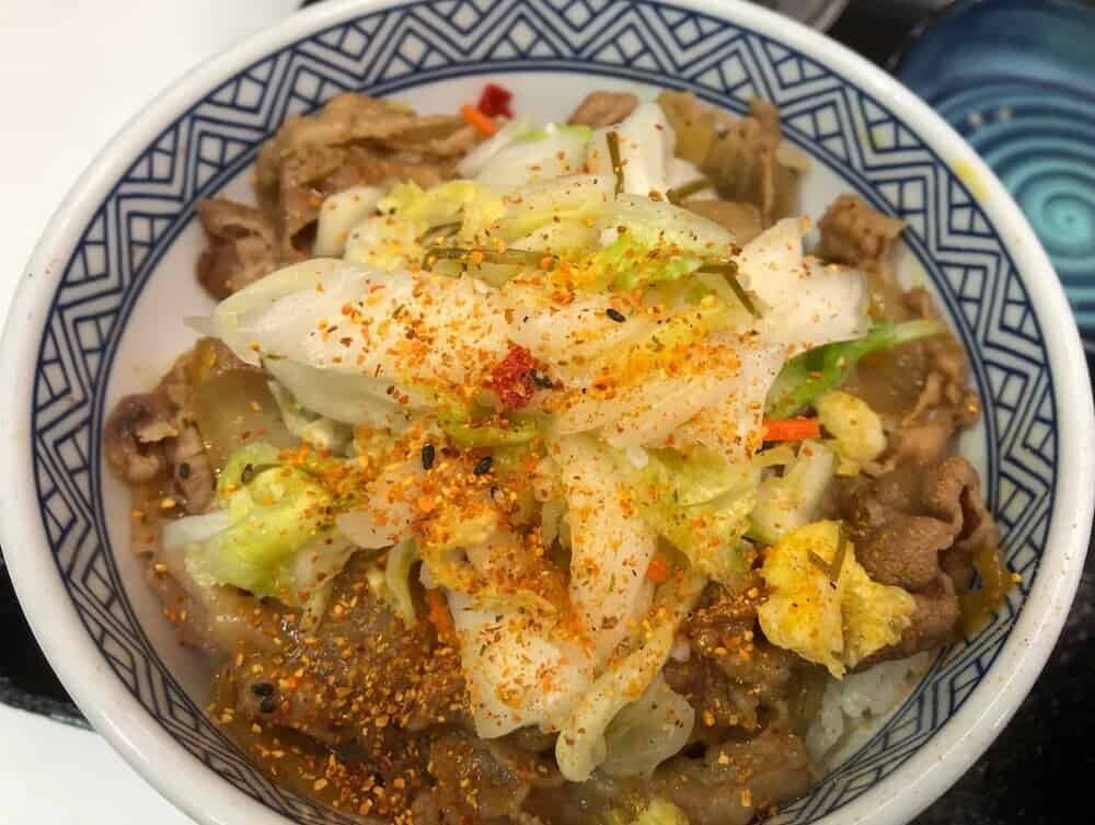 牛丼 アレンジ　吉野家