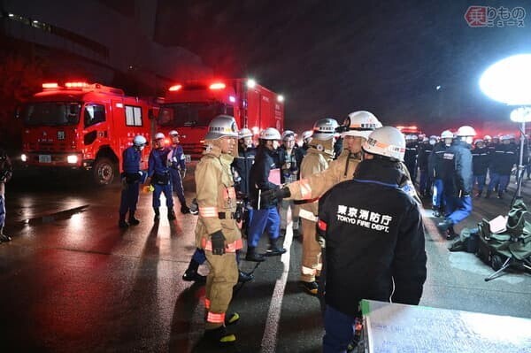 消防活動夜間