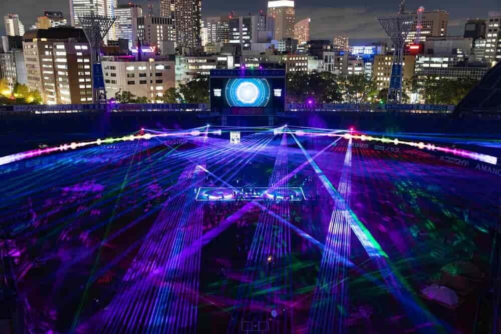 横浜スタジアム 夜景