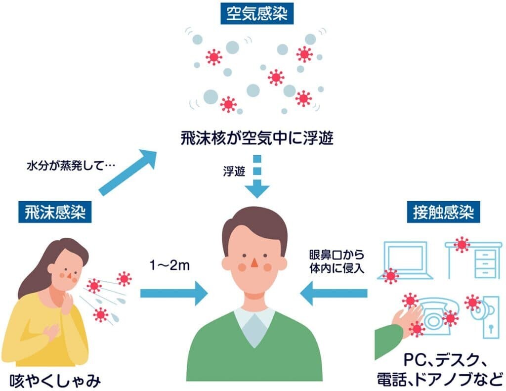 はしか 感染経路 図解