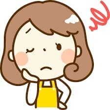 悩む主婦 イラスト