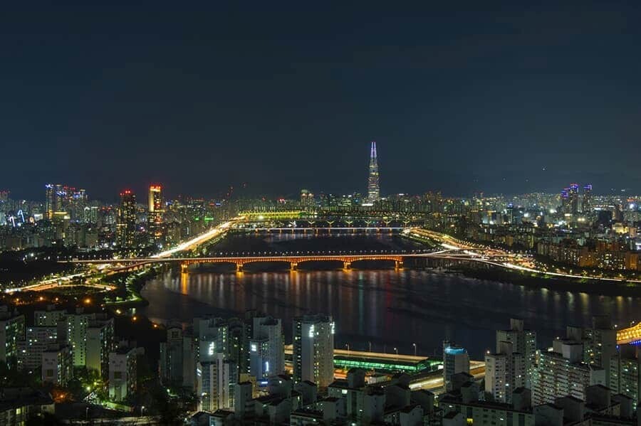 韓国国会議事堂 夜景